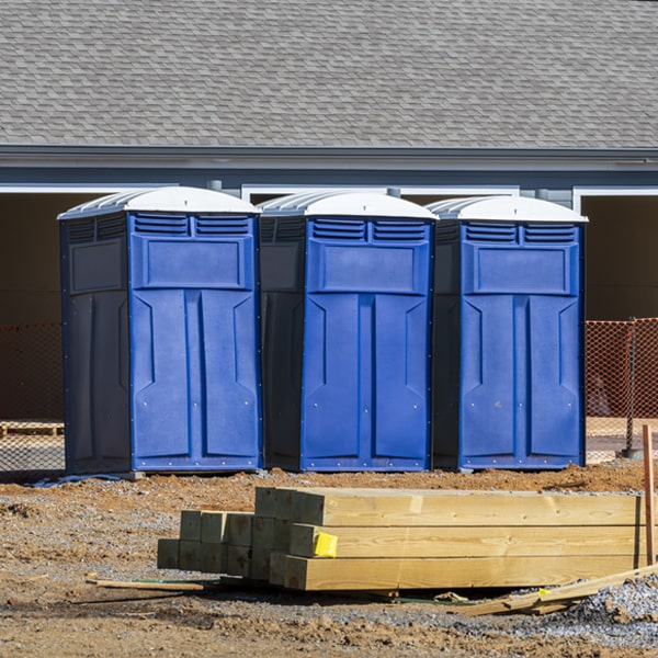 how can i report damages or issues with the porta potties during my rental period in Overlea MD